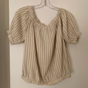 Just Living NWT 2X Babydoll Shirt Neutral